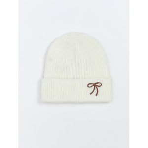 LC Waikiki Bow Embroidered Girl's Beanie