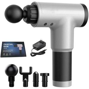 جهاز تدليك العضلات غشاء العميق المحمول الكهربائي ب4 رؤوس بالاهتزاز