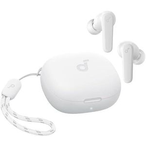 Anker soundcore R50i White (TWS) Earbuds10mm Drivers with BigBass, Bluetooth5.3, 30H Playtime, IPX5-Water Resistant, AI Clear Calls with 2Mics, 22 Preset EQs via App