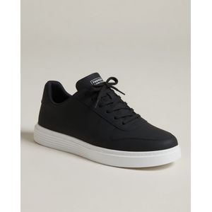 Freska Lace-up Black leather Flat Sneakers