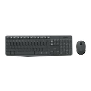 Logitech MK235 Wireless Keyboard and Mouse Combo for Windows, 2.4 GHz Wireless Unifying USB Receiver, 15 FN Keys, Long Battery Life, Compatible with PC, Laptop