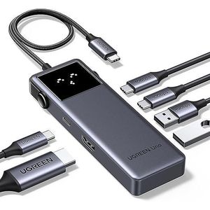 Ugreen Uno 6 IN 1 USB-C HUB 4K60Hz PD100W 10Gbps USB3.2 Splitter Adapter for Laptop Macbook Pro Air USB Expander Docking Station