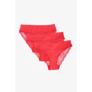 Clue Pack of 3 Bikini Panties with Lace