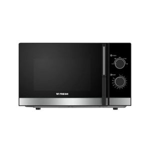 Fresh Microwave, 25 Liters, 850 Watts, Mechanical, 20185, FMW-25MC-BW - Black Silver