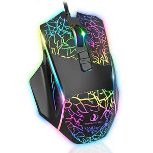 RIIKUNTEK RGB Gaming Mouse – 8 Programmable Buttons (Fire Button) – RGB Colorful Breathing Light – Adjustable 7200DPI – USB Wired Ergonomic Optical Mouse with Side Buttons for PC, Laptop