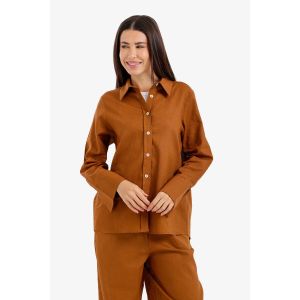 Carina Button-Down Lounge Shirt