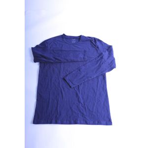 Dice basic cotton long sleeves tshirt for men-dice-navblue-xl