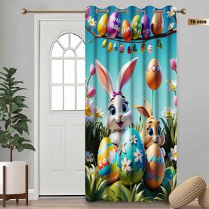 easter curtains velvet material 140*250 velvet material