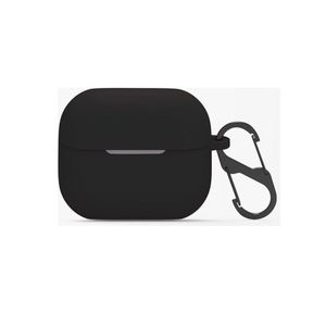 غطاء حماية متوافق مع سماعات سامسونج جالاكسي بودز 3 / بودز 3 برو (أسود)