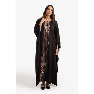 Carina Shimmering Neckline Abaya