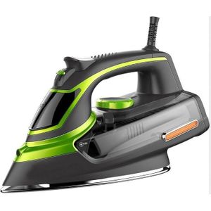 Modern Electric Steam Iron - 2800W High Performance Heavy Duty Clothes Iron - Black & Green