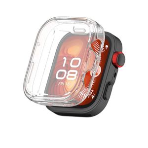 جراب ساعة WATCH FIT 4، حماية كاملة للساعة الذكية، غطاء كامل، مقاوم للصدمات، شفاف، مصنوع من مادة TPU والسيليكون، مقاوم للصدمات، يمنع السقوط،...