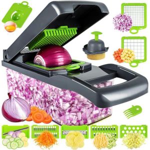 Chopper, Onion Chopper, Multifunctional 13 in 1 Container, 8 Blades, Vegetable/Carrot/Garlic Chopper
