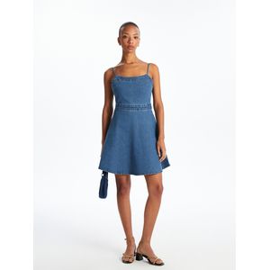 LC Waikiki Square Collar Mini Denim Dress