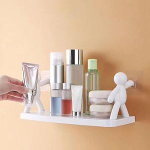 Imported Decorative Bathroom Shelf (2 Pieces) Double-Sided No-Drill Shower Storage Organizer
