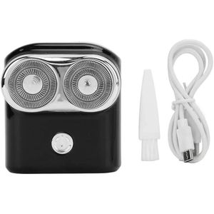 Mini Electric Shaver for Men Double Rotating Head