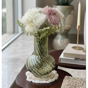 فازة ديكور تويست أوليف بتصميم حلزوني مستوحى من الطبيعة – مزهرية أنيقة عصرية للمنزل