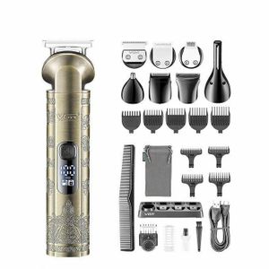 VGR Rechargeable Hair Trimmer, Dry, Gold - V-110