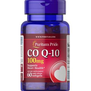 Puritans Pride Co Q-10 100 mg 60 Rapid-Release Softgels  Dietary Supplement