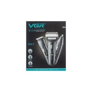 VGR V-210 Multi-Function 3-in-1 Shaver & Trimmer - Professional Grooming Kit For Men - Black