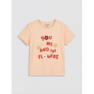 LC Waikiki Crew Neck Printed Girl's T-Shirt