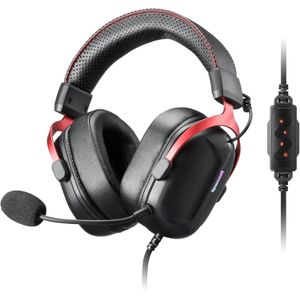 Redragon سماعة رأس للألعاب سايبيل H312 بنظام صوت محيطي 7.1 وإضاءة ار جي بي ومنفذ USB ، لون أسود، على الأذن