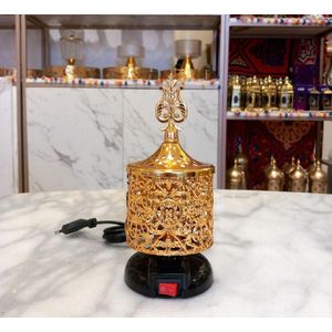 Electric Arabian Incense Burners metal Vintage Arabic Burner,Middle Eastern Incense Holder- Incense Burner Bakhoor Suitable For Arabian Oud,Home, Hotel Decor Shape 2
