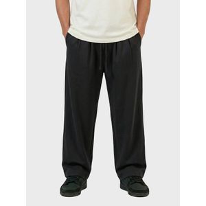 Chertex Black Pleated Relaxed Sweatpants
