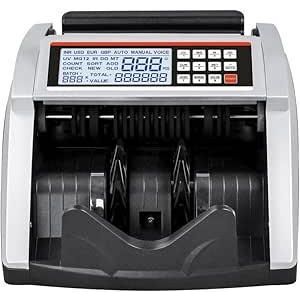 Genres LG740 Money Counter for Retail Sale with UV Counterfeit Detection Lamp, Manual Value Option, and Multi-Currency Counting EL-Motahida