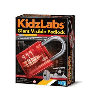 4M KidzLabs Giant Visible Padlock - 03445