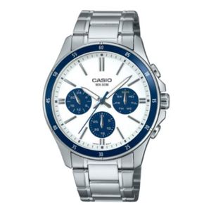 Casio Men's Chronograph Wristwatch - Silver MTP-1374D-7A2VDF