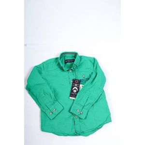 Town Team basic fabric long sleeves shirt for boys-green-6y