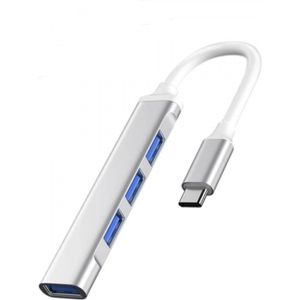 موزع USB من هوبيمتيك النوع سي الى 4 منافذ معدنية متوافقة مع ماك بوك 3.0 او تي جي محول يو اس بي مضاعف متعدد الألوان