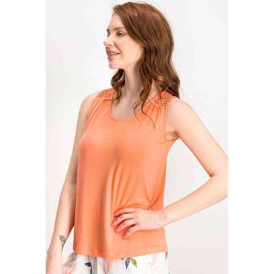 طقم كابري نسائي من Arnetta Lilies Peach