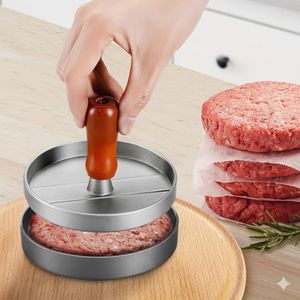  26-150 22-196 Individual Burger Press for Perfect Patties in Silver