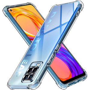 Ivoler Case for Realme 8 Pro/Realme 8 4G, Ultra Transparent Shockproof Silicone Protective Case with Reinforced Corners Clear Thin Soft TPU Bumper Cover