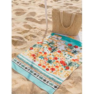 LC Waikiki Floral Patterned Beach Towel 70X150 Cm