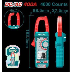 TOTAL كلامب ميتر 400 امبير ديجيتال DC/AC