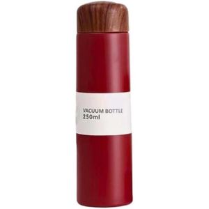 ZLZIDAN Insulated Water Bottle Thermos Flask 250ml Keep Hot and Cold Double Walled Insulated Stainless Steel.(RED)