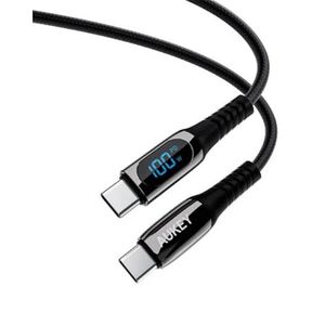 Aukey كابل USB-C إلى C بشاشة عرض رقمية CB-CC13 بقدرة 100 واط (1 متر)