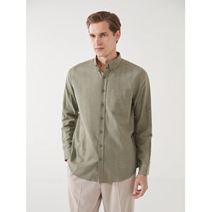LC Waikiki Regular Fit Long Sleeve Linen Blend Men's Shirt