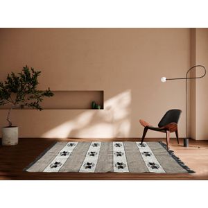 سجادة ، كيليم ، صوف 100٪ 150*200 سم ديكور مصنوع يدويا متعدد الألوان