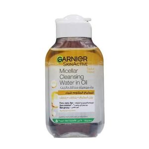 Garnier ماء ميسيلار منظف بالزيت لإزالة المكياج المقاوم للماء 100 مل