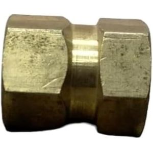 Brass crazy socket connector for natural gas water heaters, 1/2" × 1/2" female thread