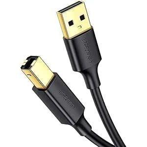 Ugreen USB 2.0 A Male To 5-Pin Mini USB Male Gold-Plated Data Cable 480Mbps for PC, Laptops, Smartphones (1M)