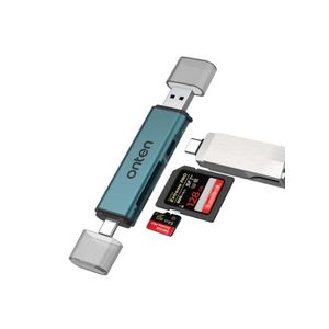 Onten OTN-CR538S 3-in-2 USB-A &USB-C SD 3.0 /TF3.0 Card Reader with USB-C 3.0 hub Max Speed 5Gbps