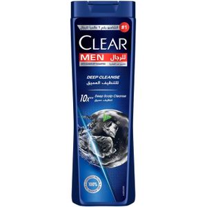 Clear شامبو مضاد للقشرة للرجال للتنظيف العميق، 10 مرات تنظيف لفروة الرأس بتركيبة فائقة الأداء، 360 مل