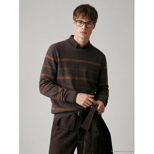 LC Waikiki Crew Neck Striped Men's Knitwear Sweater