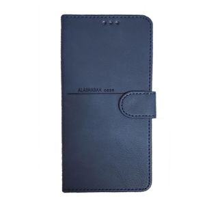 غطاء جلدي كامل مع فتحات للبطاقات لهاتف Huawei Nova 5T - أزرق