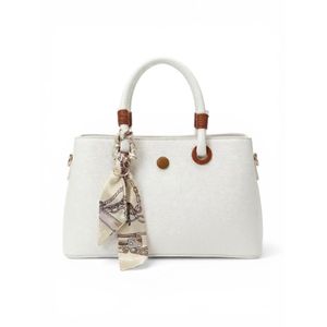 Life Stylish حقائب يد جلدية بتصميم فريد - ابيض ZH-18